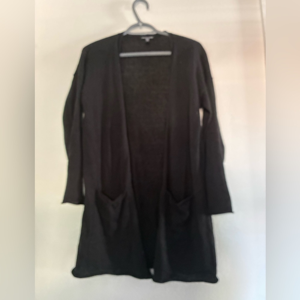 Eileen Fisher Black Long Cardigan